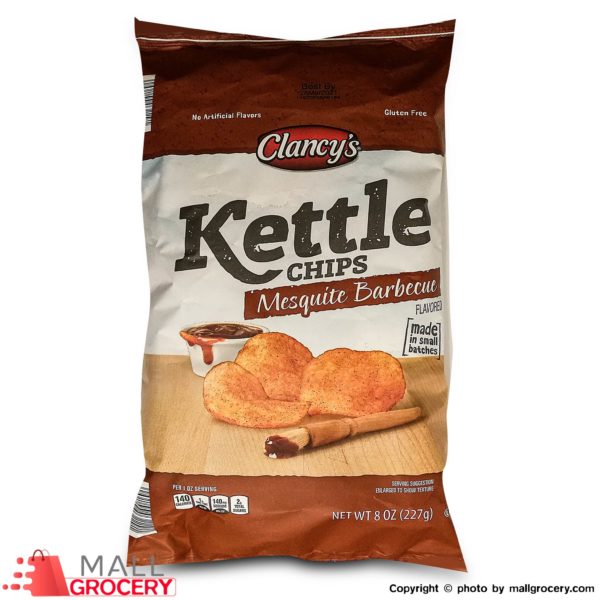Clancy s-Kettle Chips Mesquite Barbecue 8 Oz 227 Gr
