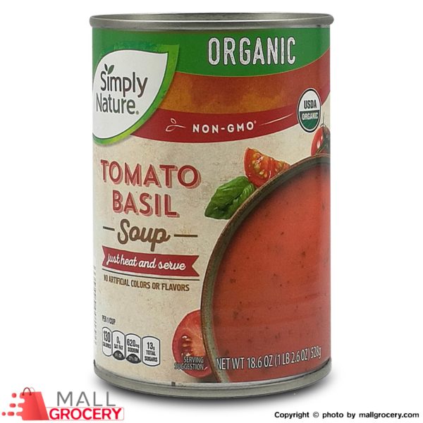 Simply Nature-Organic Tomato Basil Soup 18.6 Oz 528 Gr