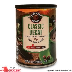 Beaumont Coffee-Classic Decaf Medium 11.3 Oz 320 Gr