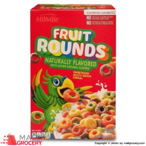 Millville-Fruit Rounds Cereal Naturally Flavored 12.2 Oz 345 Gr