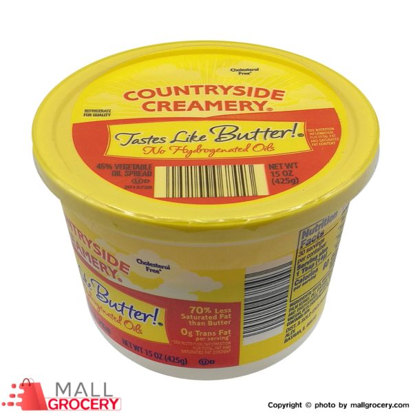 Countryside Creamery-Tastes Like Butter 70 less fat Cholesterol-free 15 oz 425 g