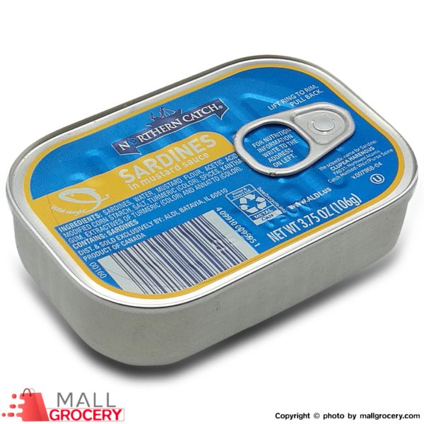 Northern Catch-Sardines In Mustard Sauce 3.75 Oz 106 Gr