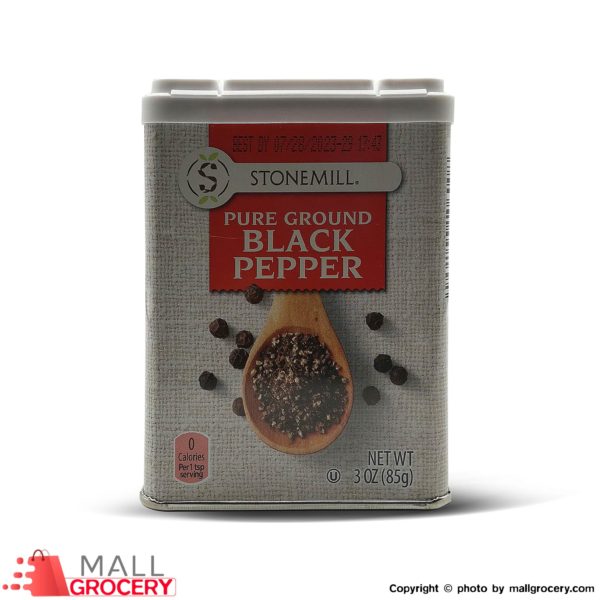 Stonemill-Ground Black Pepper 3 Oz 85 Gr