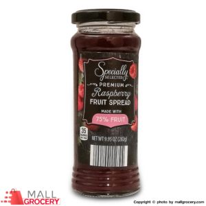 Specially Selected-Premium Raspberry Fruit Spread With 75 Fruit 9.95 Oz 282 Gr