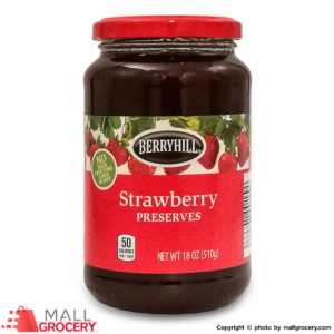 Berryhill-Strawberry Preserves 18 Oz 510 Gr
