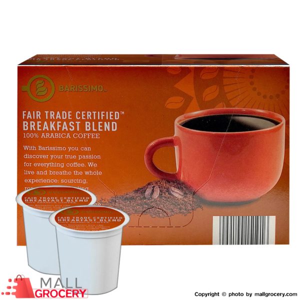 Barissimo-Breakfast Blend Coffee 12x9.5 Gr Single Serve Cups 4 Oz 114 Gr