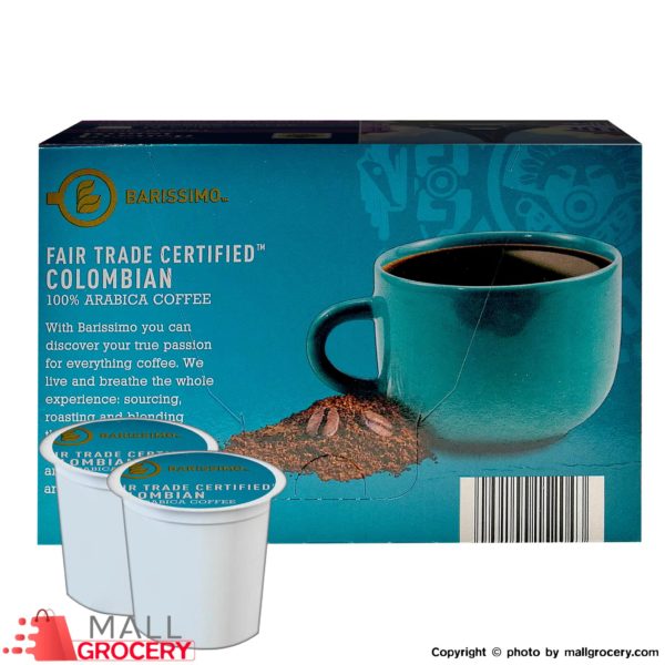 Barissimo-Colombian Coffee 12x9.5 Gr Single Serve Cups 4 Oz 114 Gr
