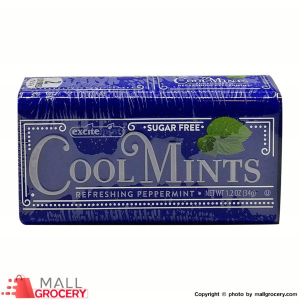 Cool Mints-Refreshing Peppermint Sugar Free 1.2 Oz 34 Gr Blue