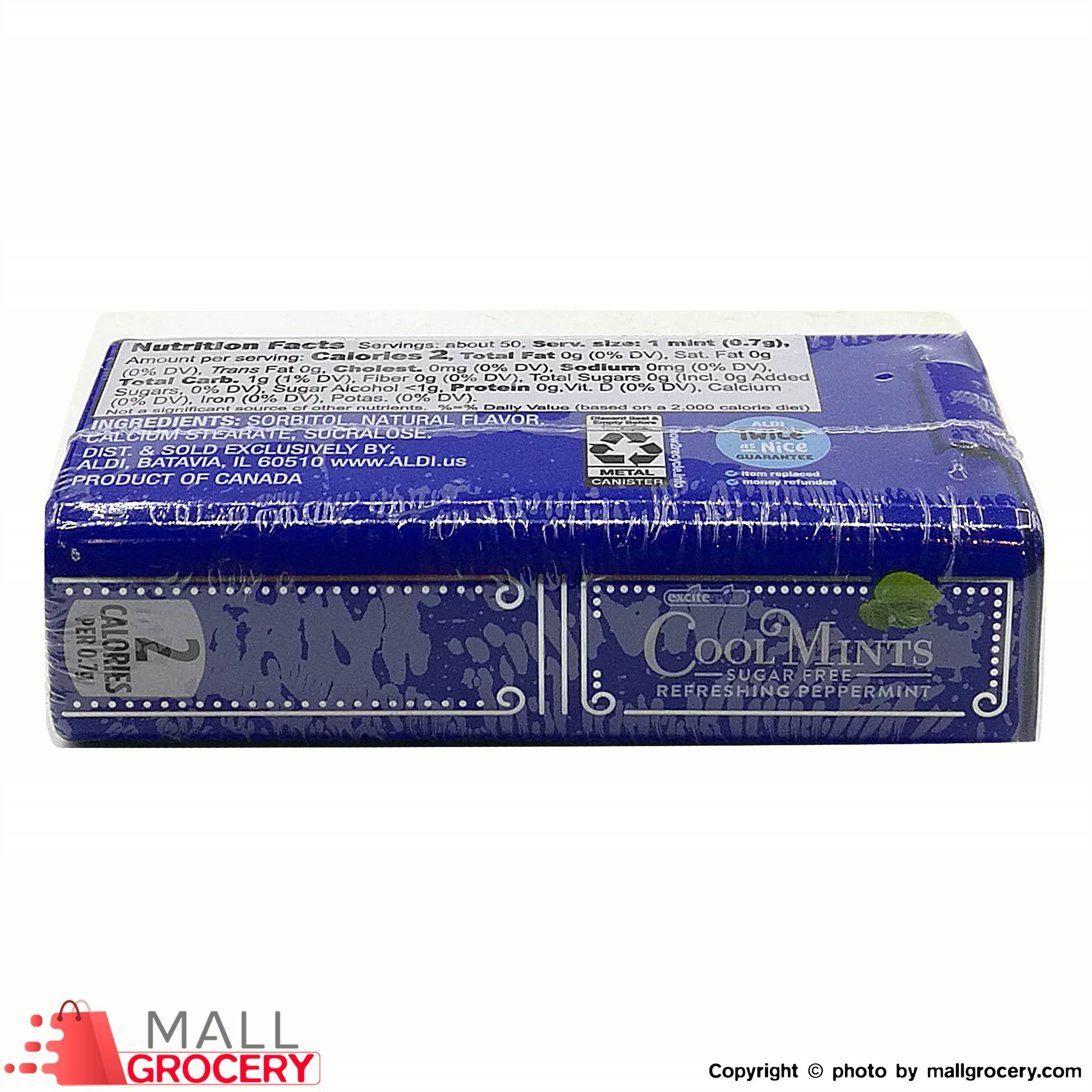 Cool Mints-Refreshing Peppermint Sugar Free 1.2 Oz 34 Gr Blue - Image 4