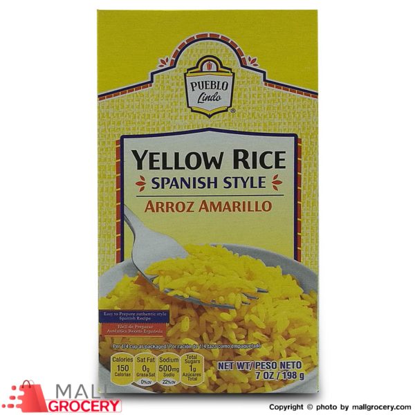 Pueblo Lindo-Yellow Rice Spanish Style Arroz Amarillo 7 Oz 198 Gr