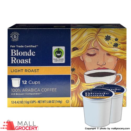Barissimo-Blonde Roast Coffee 12x12 Gr Single Serve Cups 5 Oz 144 Gr