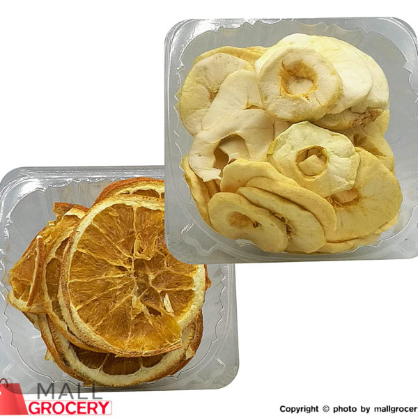 BULK-Dried APPLE & ORANGE 2 X 100 Gr