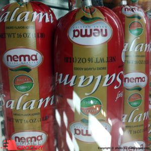 Nema-Beef Salami - Smoke Flavour Added 16 Oz 454 Gr