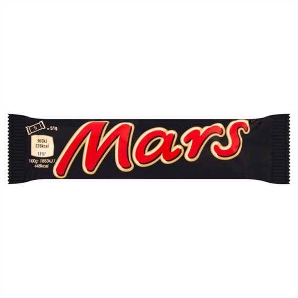 Mars Chocolate Bar 51 Gr 1.8 Oz