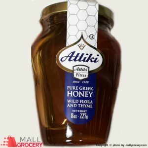 Attiki-Pure Greek Honey Wild Flora Thyme 8 Oz