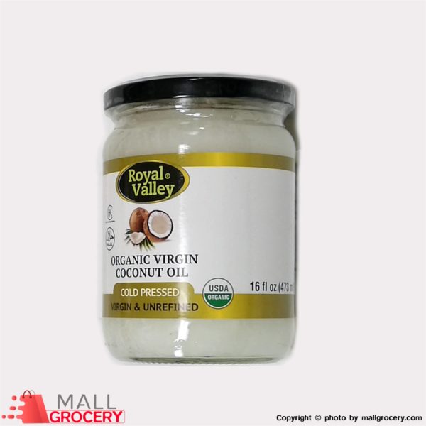 Royal Valley-Organic Virgin Coconut Oil 473 Ml - 16 Fl Oz