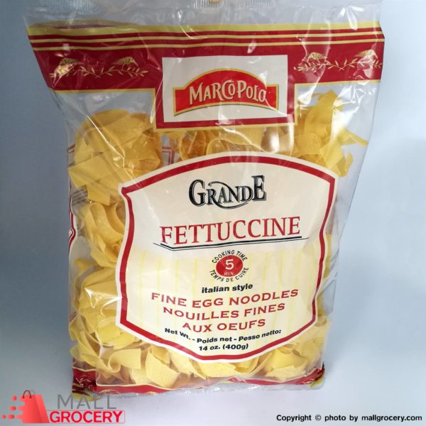 Marcopolo-Fine Egg Noodles Grande Fettuccine Italian Style Grade E 14 Oz 400 Gr