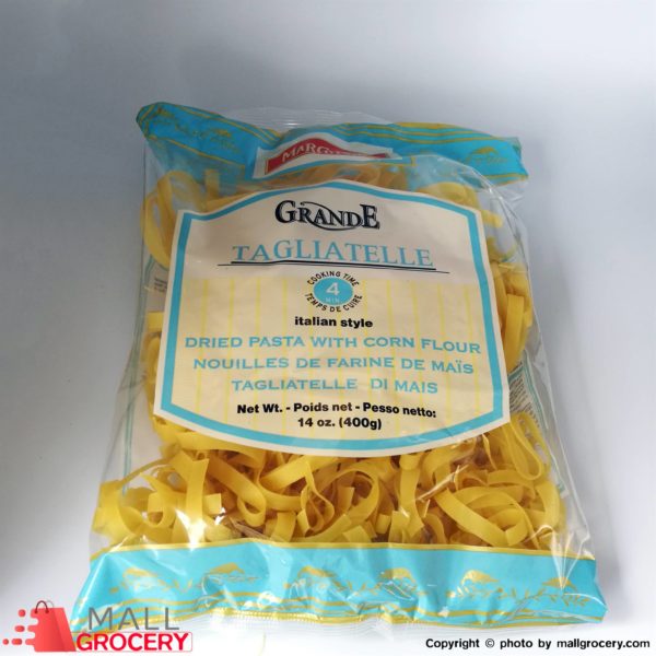 Marcopolo-Tagliatelle- Long Ribbons Dried Corn Pasta Grande Italian Style 14 Oz 400 Gr