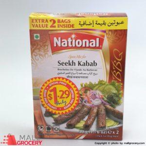 National-Spice Mix For Seekh Kabab 1.76 Oz 50 Gr