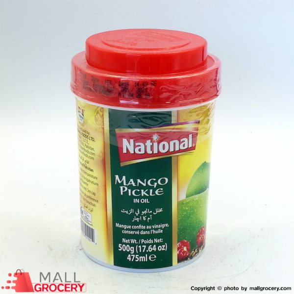 National-Mango Pickle In Oil 17.64 Oz 500 Gr