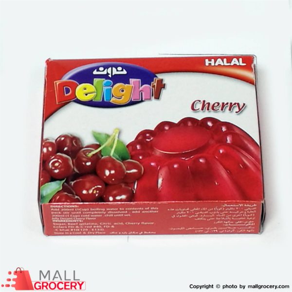Delight-Halal Cherry Jelly Powder 3 Oz