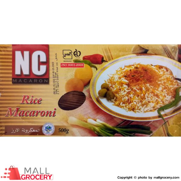 Nc Macaron-Rice Macaroni Pasta 500 Gr