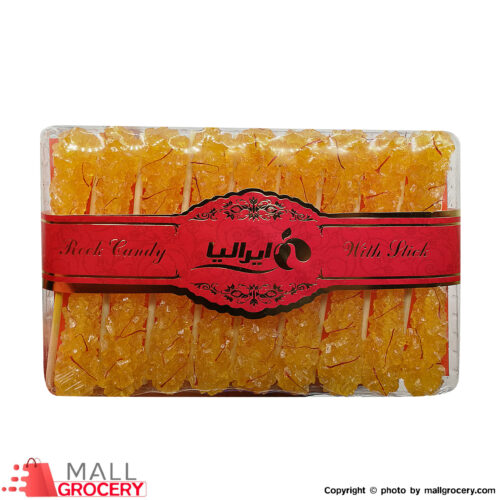 Iralia-Saffron Rock Candy Stirrer 18 x Stick 14 Gr 8.6 Oz 250 Gr