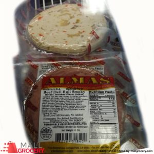 Almas-Halal Beef Deli Roll Smoky 8 Oz 226 Gr