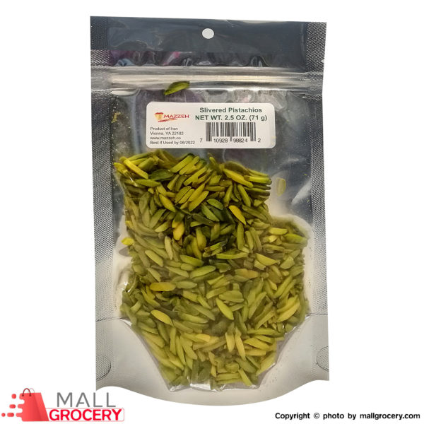 Mazzeh-Slivered Pistachio 2.5 Oz 71 Gr