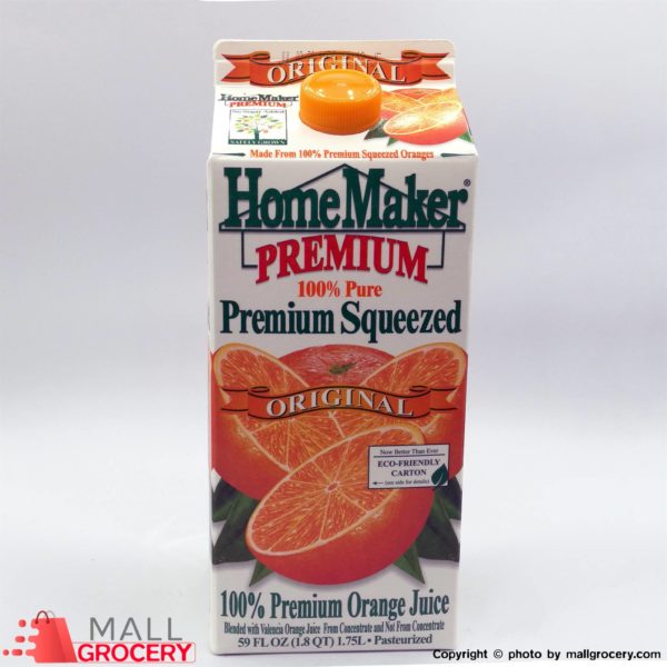 Homemarker 100 Pure Premium Orange Juice 59 Fl Oz 1.672 G