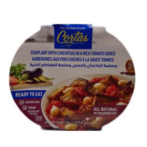 Cortas-Rte Eggplant With Chickpeas In Rich Tomato Sauce 12 Oz 350 Gr 340 Ml