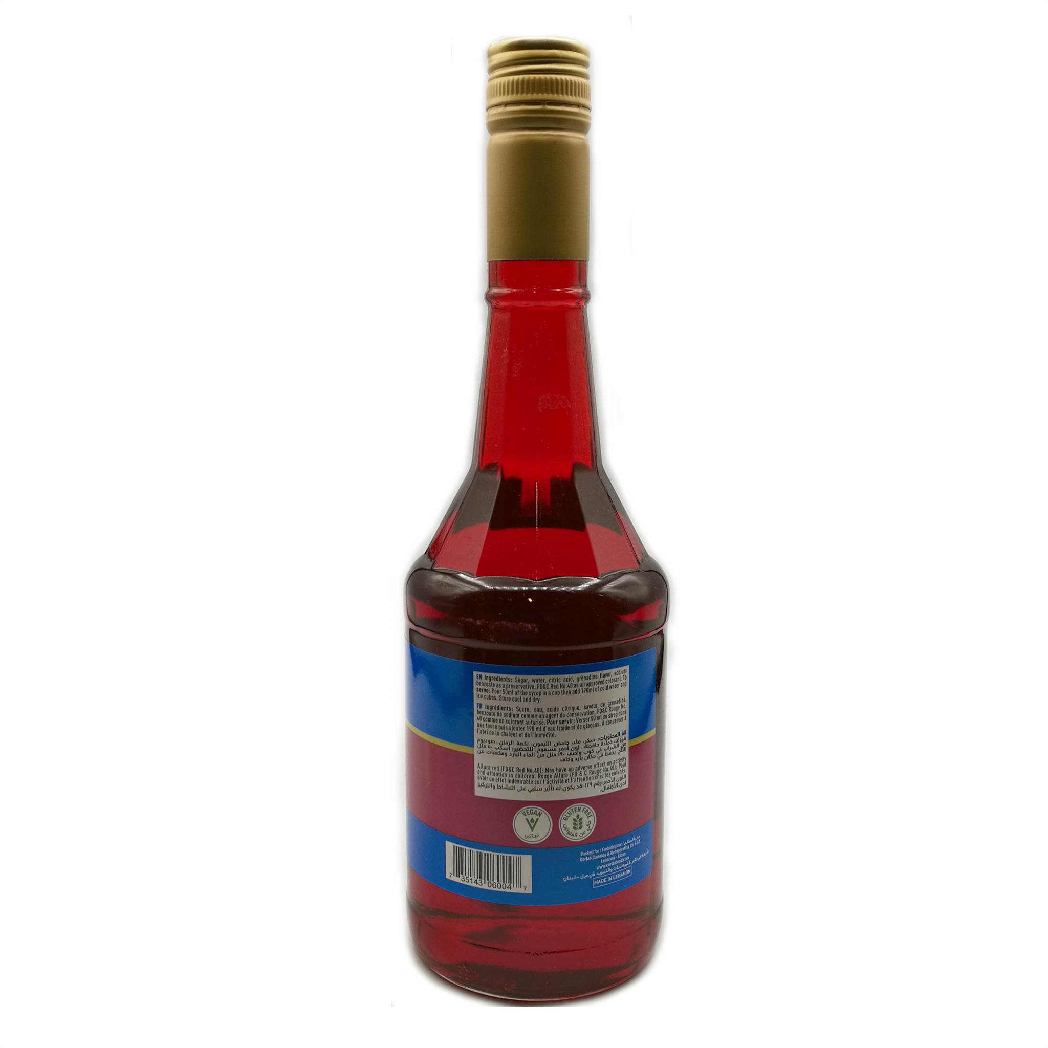 Cortas-Grenadine Syrup 20 Fl Oz 600 Ml - Image 2