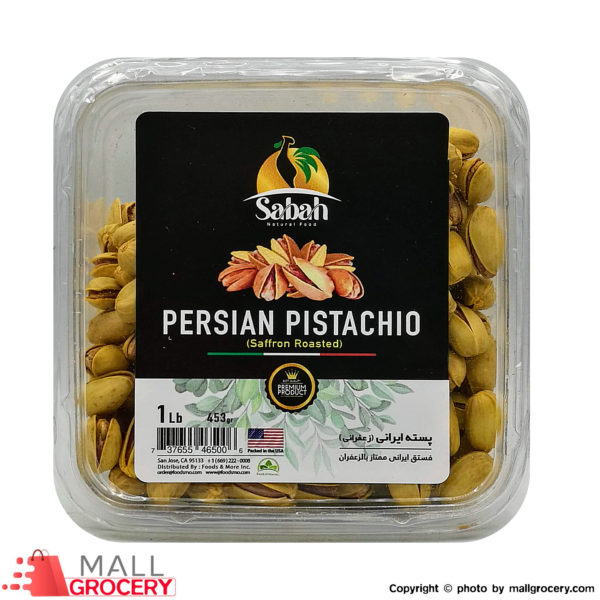 Sabah-Persian Pistachios Saffron Roasted 1 Lb 453