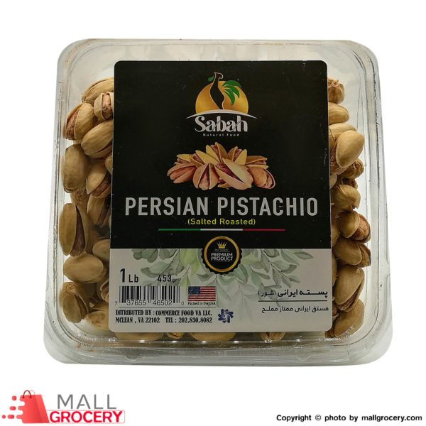 Sabah-Persian Pistachios Roasted Salted 1 Lb 453 Gr