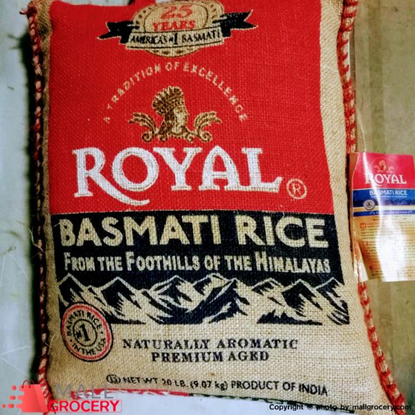 Royal-India Basmati Rice 20 Lb 9.7 Kg