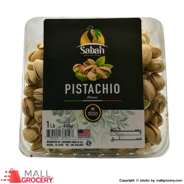 Sabah-Pistachios Raw 1 Lb 453 Gr