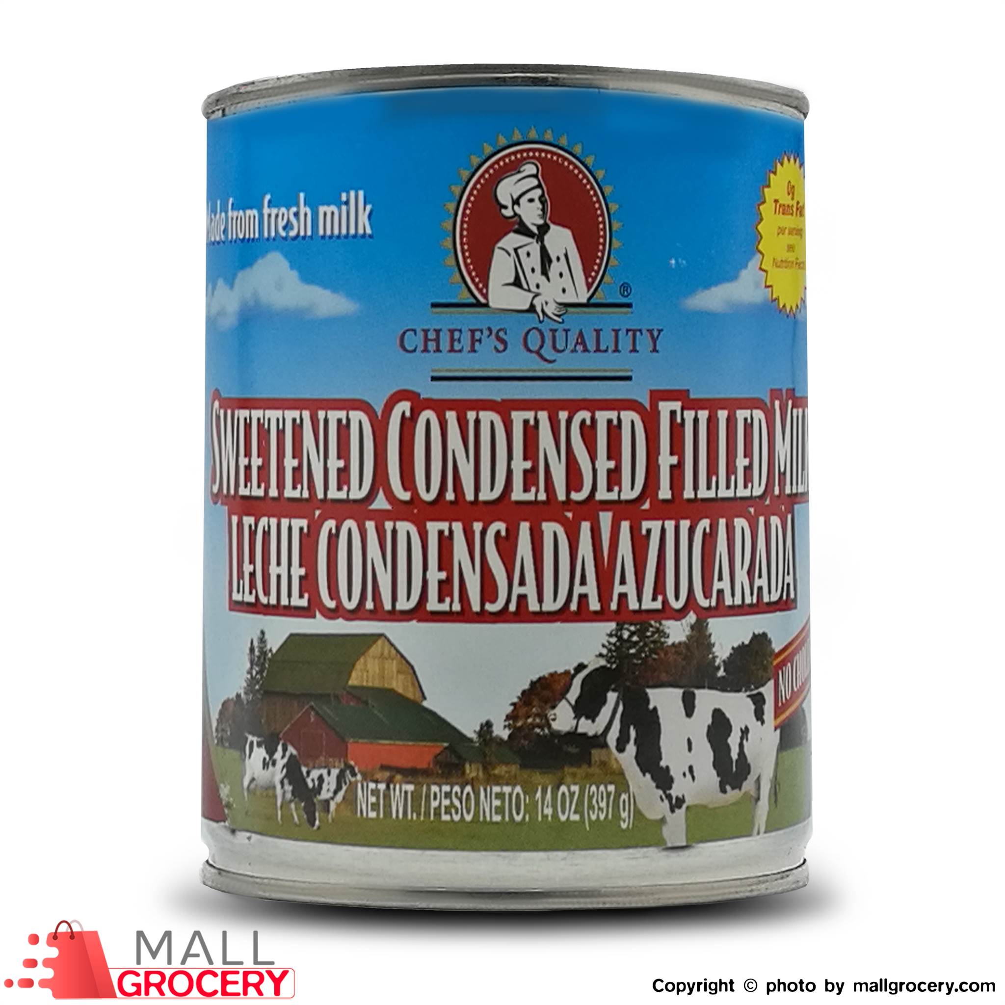 Chef s Quality-Sweetened Condensed Filled Milk 14 Oz 397 Gr