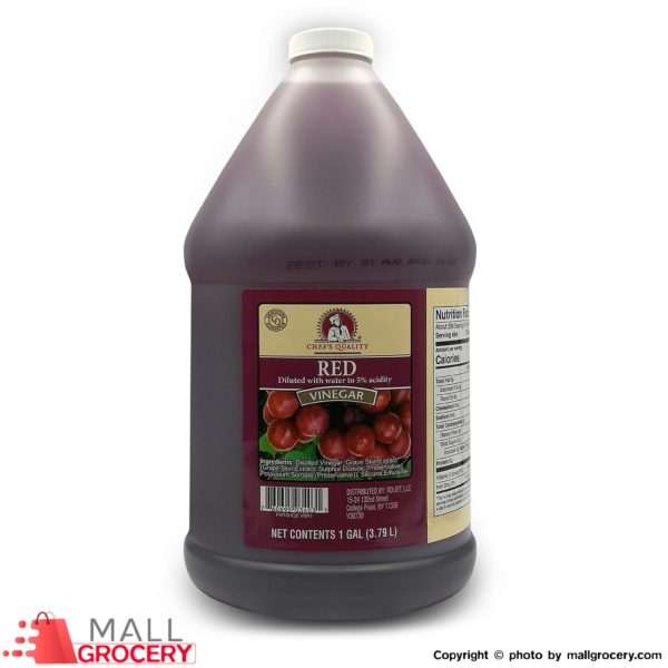 Chef s Quality-Distilled Red Vinegar 1 Gal