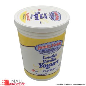James Farm-Yogurt lowfat Vanilla 1 Grade A 5 lb 2.27 Kg 80 Oz