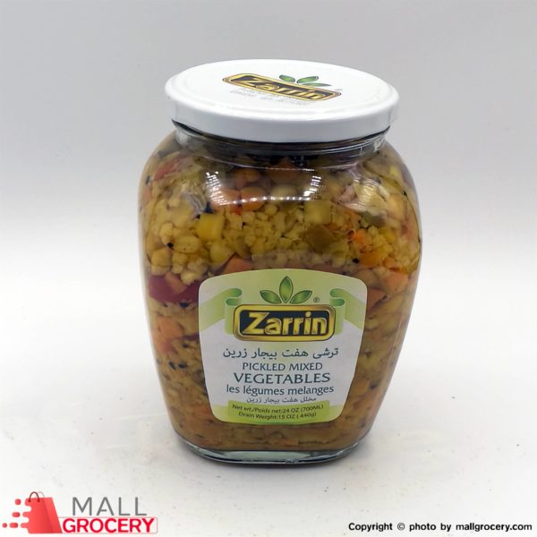 Zarrin-Pickled Mixed Vegetables 24 Oz 700 Gr