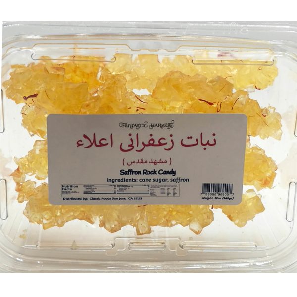 Saffraon Rock Candy Mashhad Nabat 12 Oz 340 Gr