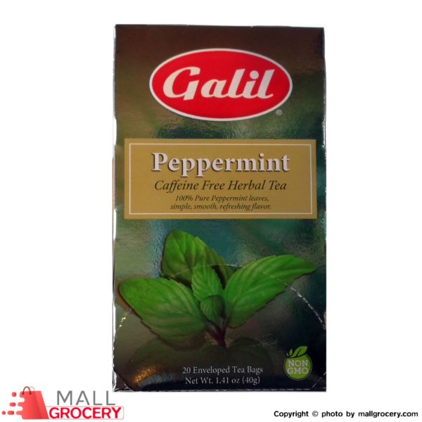 Galil-Peppermint Caffeine Free Herbal Tea 1.41 Oz