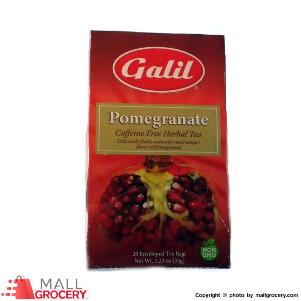 Galil-Pomegranate Caffeine Free Herbal Tea 1.23 Oz