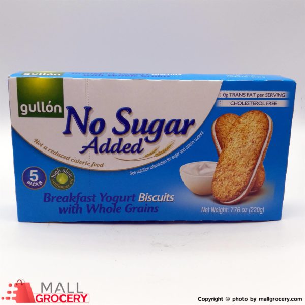 Gullon-No Sugar Added Breakfast Yogurt Biscuits With Whole Grains 7.76 Oz 220 Gr