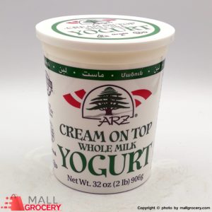 Arz-Cream On Top Whole Milk Yogurt 32 Oz 906 Gr