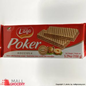 Lago Poker-Nocciola Wafer With Hazelnut Cream 5.29 Oz 150 Gr