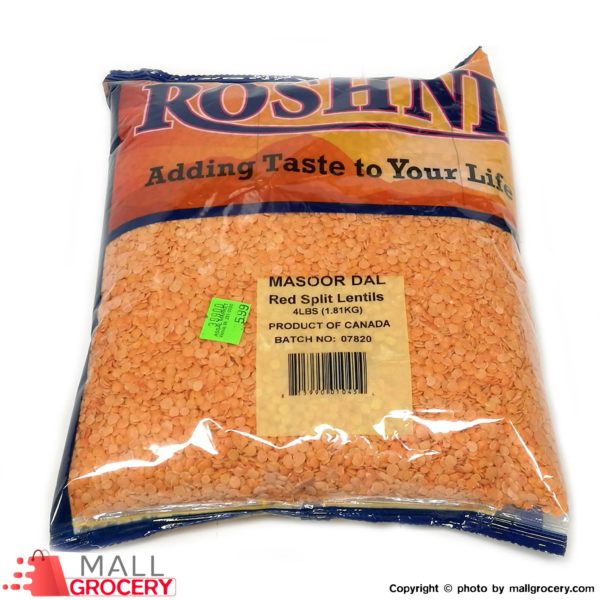 Roshni-Masoor Dal Red Split Lentils 1.8 Kg