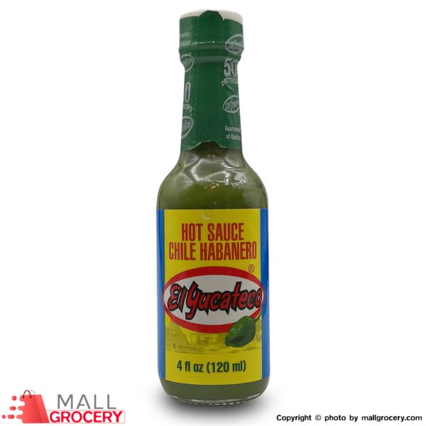 El Yucateco-Hot Sauce Chile Habanero Green 4 Fl Oz 120 Ml