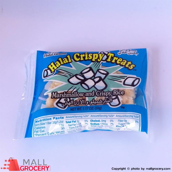 Halal Crispy Treats Marshmallow Crispy Rise 1.17 Oz 33g