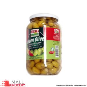 Baraka-Green Olive With Lemon Pepper 32.2 Oz